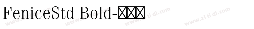 FeniceStd Bold字体转换